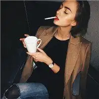 伤感头像女生抽烟颓废微信头像图片大全
