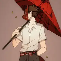 插画动漫二次元男生头像
