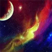 昨夜星辰璀璨手绘星空风景头像
