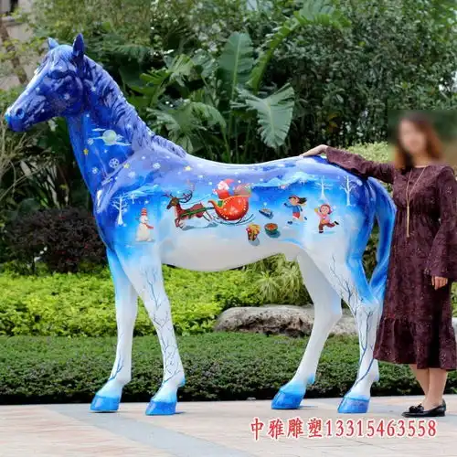 玻璃钢马贵港树脂雕塑马图片