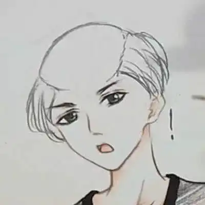 美术生给男孩画头发,看到两张脸的对比后,网友足足差二十岁
