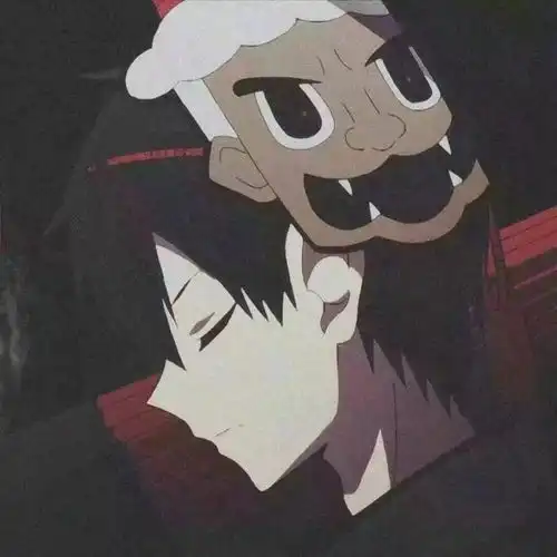 暗色调男生头像
