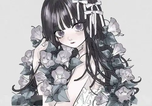 插画壁纸头像暗黑系精致洛丽塔漫画美少女姐妹闺蜜女生最爱
