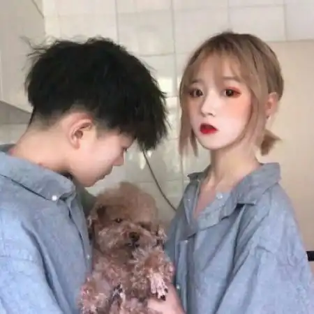 ins风真人情头,唯美情侣头像ins高清图片
