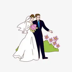 婚礼场景手绘卡通人物插画图片素材其他格式下载动漫人物大全