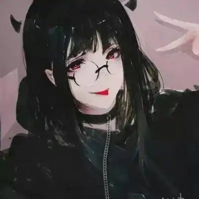 超好看黑暗系女生头像黑化动漫头像女生图片大全
