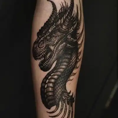 个性骷髅纹身头像,暗黑骷髅纹身送给你
