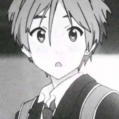 男生黑白灰色头像
