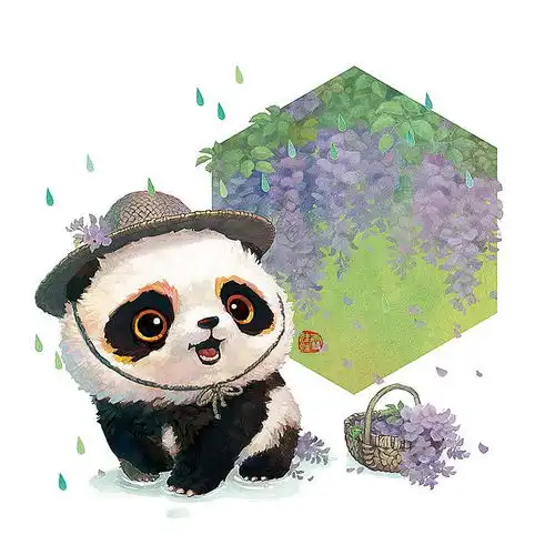 有没有可爱的憨憨的熊猫头像
