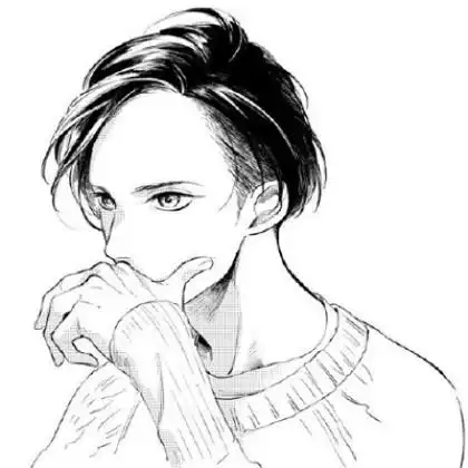 被烟酒缠身深深受伤,男生黑白卡通头像冷酷忧伤
