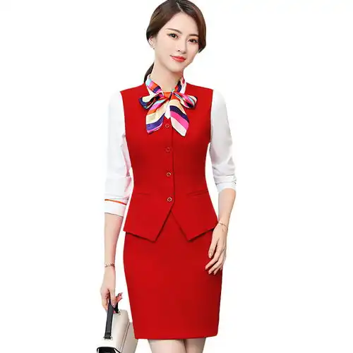 黑色西装马甲女工装工作服2020春季新款韩版ol正装女士小马夹背心