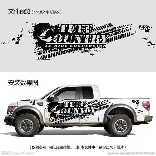 皮卡tuffcountry车贴图片