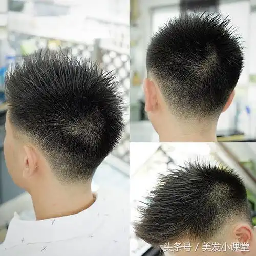 卷发直发都能剪的流行发型,三面光复古型男发型
