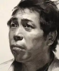 传奇绘画课堂回顾第三二三集朱传奇教你画轻微抬头姿态的四分之三侧男老年素描头像