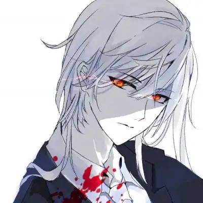 白发红眼美男子