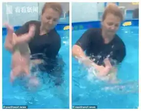 女教练粗暴训练婴儿游泳被批虐婴像驱魔仪式