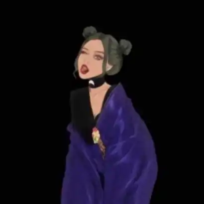 微信卡通头像情侣冷酷一男一女
