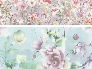牡丹花玫瑰花北欧背景墙田园手绘壁纸图片设计素材高清模板下载77.55mb手绘电视背景墙大全