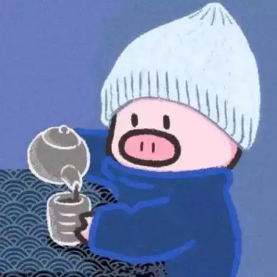2019微信情侣小猪卡通头像一男一女
