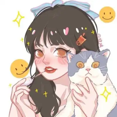 女孩动漫手绘头像
