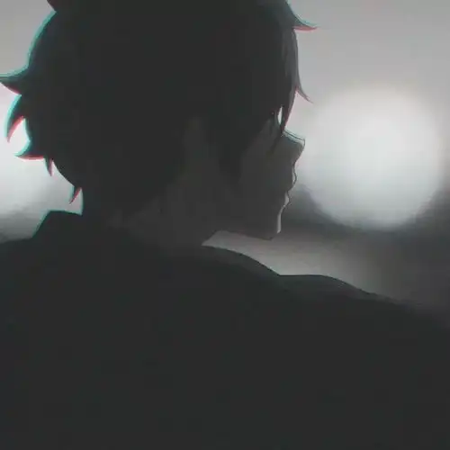 忧郁伤感黑白漫头