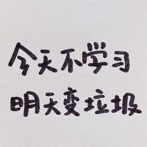 沉迷学习的头像,励志学习头像
