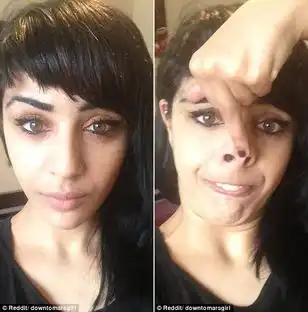 美女自拍恶搞惊悚丑照席卷网络
