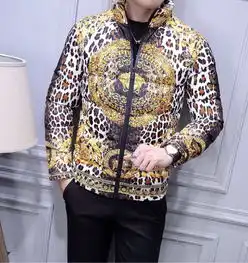 加厚保暖原单新款潮牌时尚时装欧美大牌男士休闲连帽立领中长款大衣长袖棉衣外套