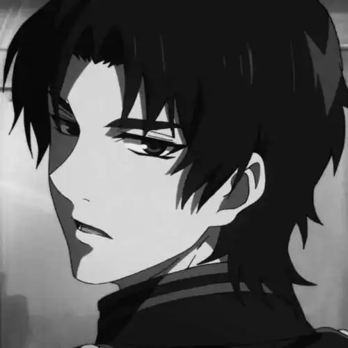 头像黑白动漫男生头像
