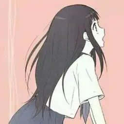 动漫女生侧脸qq头像
