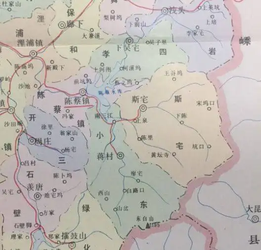 诸暨市乡镇详细地图
