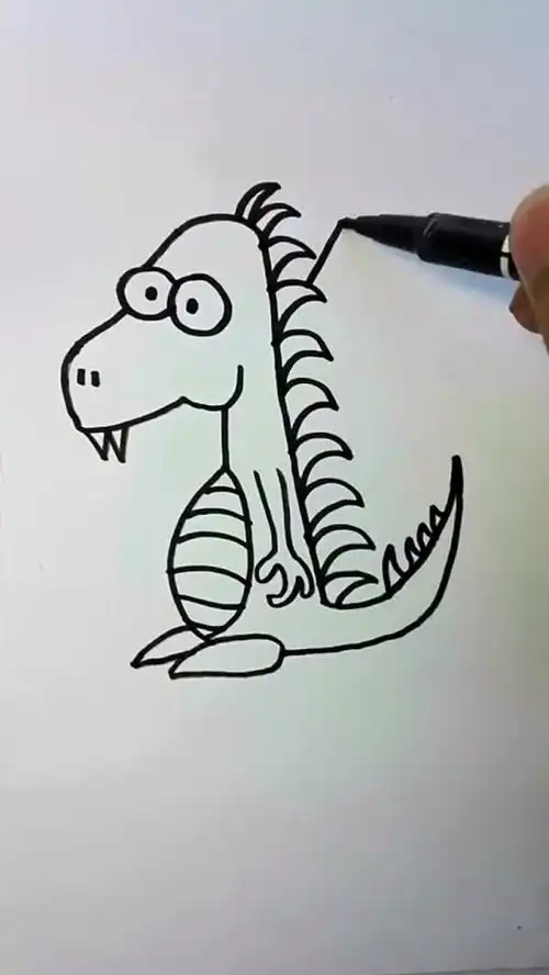 简笔画,画飞龙,像不像