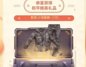 和平精英如何兑换永久迷彩服每个人2次机会,不要浪费啦