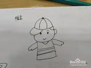 戴帽子男孩简笔画怎么画,怎么画带着帽子男孩
