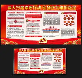扫黑除恶宣传栏图片党建学习设计图片9张设计图片红动中国