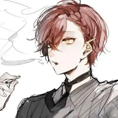 帅气撩人高冷动漫男头二次元高冷侧脸男头像

