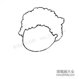 q版兴高采烈的小男孩简笔画画法