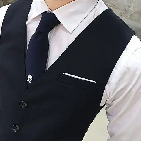 西服马甲男新款免烫男士高档背心秋冬韩版修身坎肩单件马甲伴郎