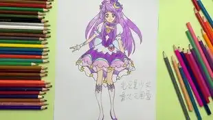 手绘教程画二次元光光之美少女白雪姬简笔画,太美了
