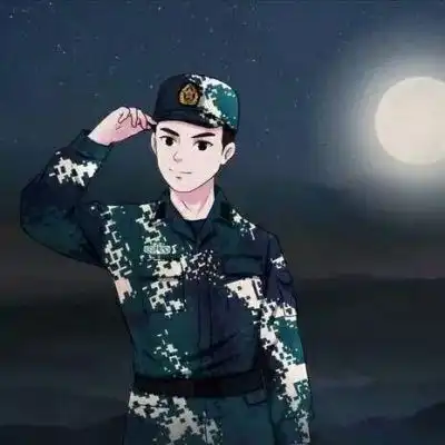 兵哥哥头像帅气军人军旅头像男生卡通图片
