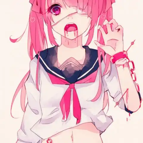 暗黑系头像女高冷动漫血腥
