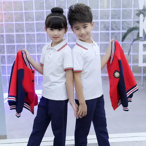 春秋装幼儿园园服秋季小学生校服套装男女儿童班级班服纯棉棒球服
