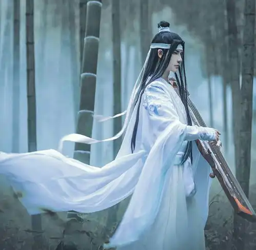 当魔道祖师被cosplay后,终于见到高冷版的蓝忘机,帅气十足
