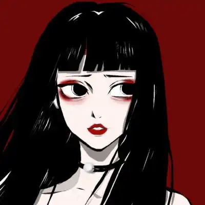 微信头像女动漫霸气时尚卡通微丧头像女
