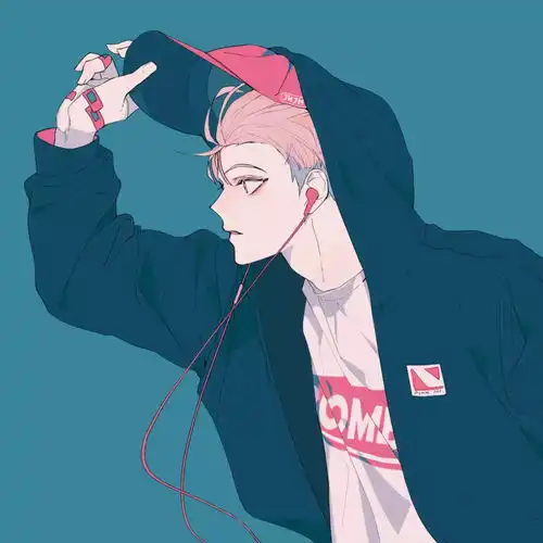 他画的小哥哥,帅的让人走不动路
