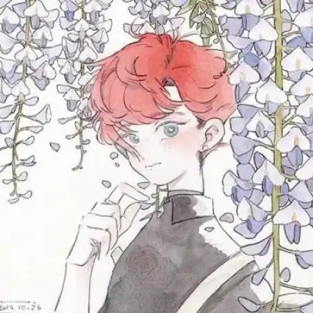 超有质感的插画男生头像,比较帅的样子

