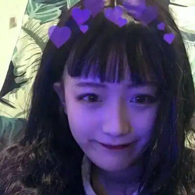 紫色可爱女生头像
