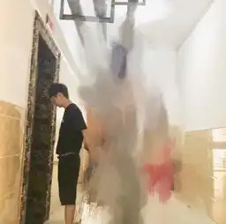 偶遇何炅牵手妈妈背影像一个20多岁的男生
