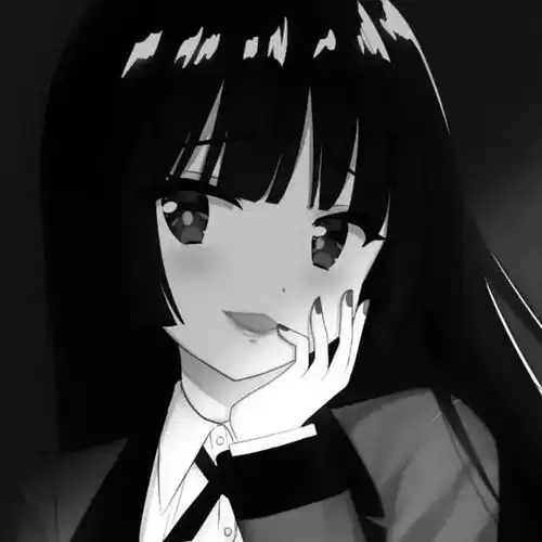 伤感动漫女头︱丧系黑白动漫女生头像
