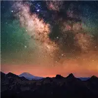 微信头像星空唯美图片璀璨星空下有着我们相爱的人
